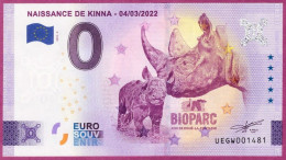 0-Euro UEGW 04 2022  NAISSANCE DE KINNA - 04/03/2022 - BIOPARC - DOUE LA FONTAINE - Private Proofs / Unofficial