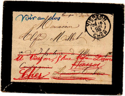 TONKIN.1900.FAIRE-PART DE DECES EN F.M. POUR HANOI ET RETOUR FRANCE. - Cartas & Documentos