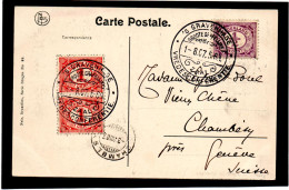 PAYS-BAS.1907. TRES RARE (2ème) "CONFERENCE DE LA HAYE".CROIX-ROUGE". POUR LA SUISSE. - Lettres & Documents