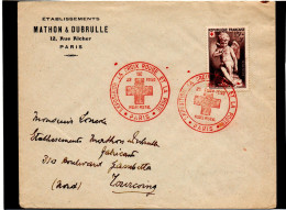 FRANCE.1950. PREMIER JOUR. "PARIS MUSEE POSTAL".CROIX-ROUGE N°877. - Esposizioni Filateliche