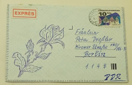 ČESKOSLOVENSKO-EXPRES-sent To Berlin-postmark MNICHOV - Briefe