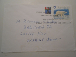 Canada , Lettre De 2009 Pour Kiev - Covers & Documents