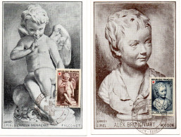 FRANCE.1951. "CROIX-ROUGE.L'AMOUR.L'ENFANT".OBLITERATION "BADEN-BADEN. DEUX Cartes Maximum - Croce Rossa