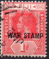 FIJI/1916/USED/SC#MR2/ KING GEORGE V/ KGV / WAR TAX / 1p SCARLET - Fiji (...-1970)