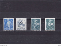 SUEDE 1970 SCEAUX Yvert 652-654 + 654a NEUF** MNH Cote 12,30 Euros - Unused Stamps