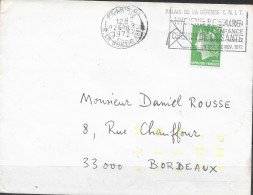 Curiosité Paris 08 24-8 1972 " 4 Empreintes Dont 3 Différentes Dans Le Même Bureau à La Même Date - Storia Postale