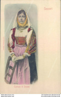 Ae255 Cartolina Sassari Costume Di Sennori Inizio 900 - Sassari