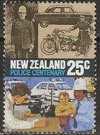 NEW ZEALAND 1986 Centenary Of New Zealand Police - 25c. - Forensic Scientist, Patrol Car And Policeman With Child FU - Gebruikt