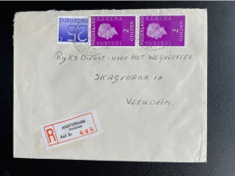 NETHERLANDS 1979 REGISTERED LETTER AMSTERDAM BREMSTRAAT TO VEENDAM 13-09-1979 NEDERLAND AANGETEKEND - Covers & Documents