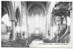 CPA Dottignies St. Léger, Intérieur De L'Eglise - Mouscron - Moeskroen