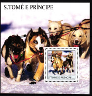 Sao Tome E Principe Block 448 Postfrisch Hunde #KC651 - Sonstige & Ohne Zuordnung