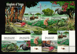 Tonga 1595-1599 Und Block 40 Postfrisch Umwelt #KC655 - Tonga (1970-...)