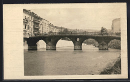 Foto-AK Sarajevo, Flusspartie Mit Brücke  - Bosnia Y Herzegovina