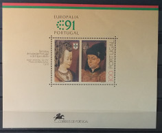 1991 - Portugal - MNH - Europalia 91 - Paintings - Joint With Belgium - Souvenir Sheet Of 1 Stamp - Blocks & Kleinbögen