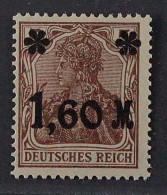 Dt. Reich 154 Ib **  Germania Farbe: Dunkelbraun, Postfrisch, Geprüft KW 230,- € - Ongebruikt
