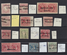 BAYERN POSTABLAGESTEMPEL - Herrliches Lot 24 Werte, Schöne Abschläge, SEM 990,-€ - Other & Unclassified