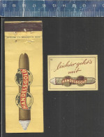 HANDELSGOLD DE EUROPESE SIGAAR - LE CIGARE EUROPEEN ( TABAC CIGARES ) - OLD MATCHCOVER + ALTES STREICHHOLZETIKETT - Luciferdozen - Etiketten