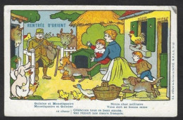 CPA Médecine Santé Antipaludéen Quinine Publicité Chat Cat Bouledogue Français écrite Rabier - Salud