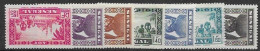 Senegal Mlh * 1939-40 7 Euros (fine Except 1,25F With Crease/avec Pli) - Unused Stamps