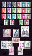 1978 - Année Complète France - 69 Timbres (1962/2027) - Neufs N** - TB - Vendu Sous Valeur Faciale - Cote: 57 € - 1970-1979