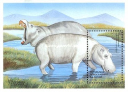 Congo Ex Zaire 2000, Animals, Hippos, BF - Otros & Sin Clasificación