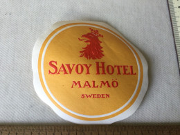 Hotel Savoy In Malmö  In Zweden - Hotel Labels