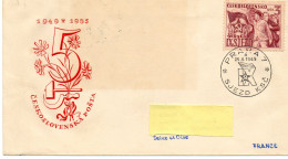 TCHECOSLOVAQUIE.1949.  FDC  CONGRES PARTI. AGRICULTURE. INDUSTRIE. - Musica