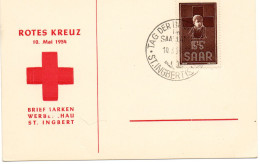 SARRE.1954. FDC CP THEMES: CROIX-ROUGE.ENFANCE. - Croce Rossa