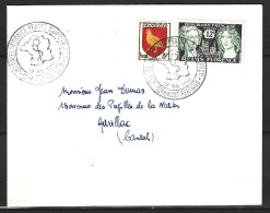 FRANCE. Enveloppe Commemorative De 1956. Journées Médicales. - Cachets Commémoratifs