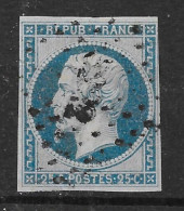 NAPOLEON N°10 25c Bleu Oblitéré Losange PC - 1852 Luis-Napoléon