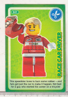 Lego 2017 Sainsbury Lego Trading Cards - 041 Racer Car Driver - Andere & Zonder Classificatie