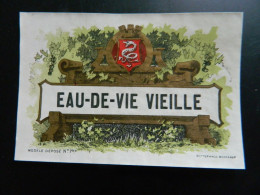 ANCIENNE ETIQUETTE    EAU-DE-VIE VIEILLE     WETTERWALD BORDEAUX  ( 11,8   X  8 Cms ) - Alcools & Spiritueux