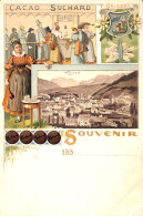 Souvenir De Coire 189... Litho Colorisée Cacao Suchard - Coire