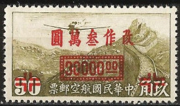 China 1949 - Mi 852 - YT Pa 41 ( Airplane Douglas DC-4 Over Sun Yat-sen Mausoleum ) MNG - Airmail - 1912-1949 République