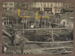 Mézières Ardennes : 2 Photos Anciennes GM : Travaux Construction Face Rue Monge Vue Sur Le Bar Macerien. - Europe