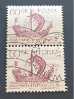 Briefmarke Polen 60 Groszy 1963 Michel 1388 Gestempelt - Oblitérés