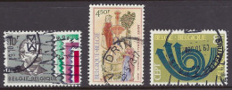 Belgium 1973 - Europa Cept Stylized Post Horn, Thermal Fountain Ostend By Lemaire, Belgian Stampdealers Ass. - Lot Used - Oblitérés