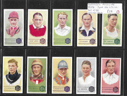 Godfrey Phillips 1937 Spot The Winner Set Of 50 Inverted Back Cards - Sport