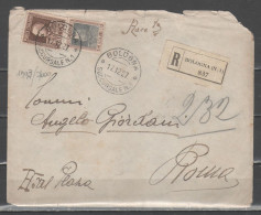 ITALIA 1927 - Lettera Raccomandata (da Bologna) Con Effigie 1,75 L.  E Effigie 50 C. - Marcofilía