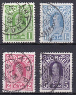 NO007 – NORVEGE - NORWAY - 1911-19 – KING HAAKON VII – SG # 155a/58 USED 12,75 € - Gebruikt