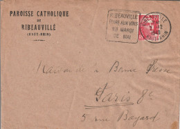 France Alsace Daguin Ribeauvillé Thème Vin 1949 - Lettres & Documents