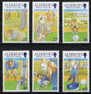 AURIGNY - SPORTS - GOLF - N° 174 A 179 - NEUF** MNH - Golf