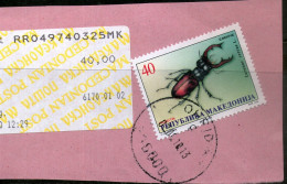 Macedonia,1998 Cut Squer,Mi#143 Ancel As Scan - Nordmazedonien