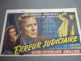 Affiche Du Film " Erreur Judiciaire " / 1959 - Film Britannique / Van Johnson - 100 % Original - Plakate & Poster