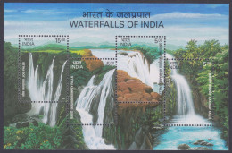 Inde India 2003 MNH MS Waterfalls, Waterfall, Natural Beauty, Nature, Forest, Mountain, Mountains, River Miniature Sheet - Altri & Non Classificati