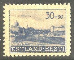 322 Eesti Estonie 1941 Occupation Chateau Narva Castle No Gum (EST-62) - Estonia