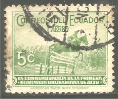 314 Equateur 1938 Jumping Cheval Horse Pferd (ECU-114c) - Ippica