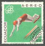 314 Equateur 1968 Natation Swimming Plongeon Diving Mexico (ECU-102) - Tuffi