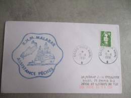 POSTE MARITIME R H M MALABAR ASSISTANCE PECHES  MARINE NATIONALE - Maritieme Post