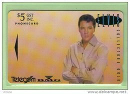 New Zealand - 1993 Music Legends $5 Elvis Presley "Gold" - NZ-D-8 - Mint - Neuseeland